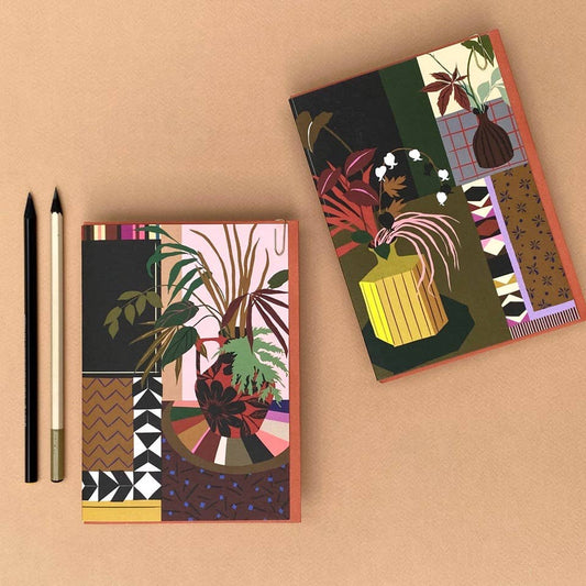 Botanical Abstract Interiors | Foiled FSC Greeting Card
