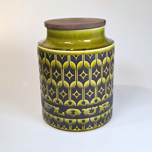 Vintage Hornsea | Large Flour Jar Canister - Heirloom - Lakeland Green