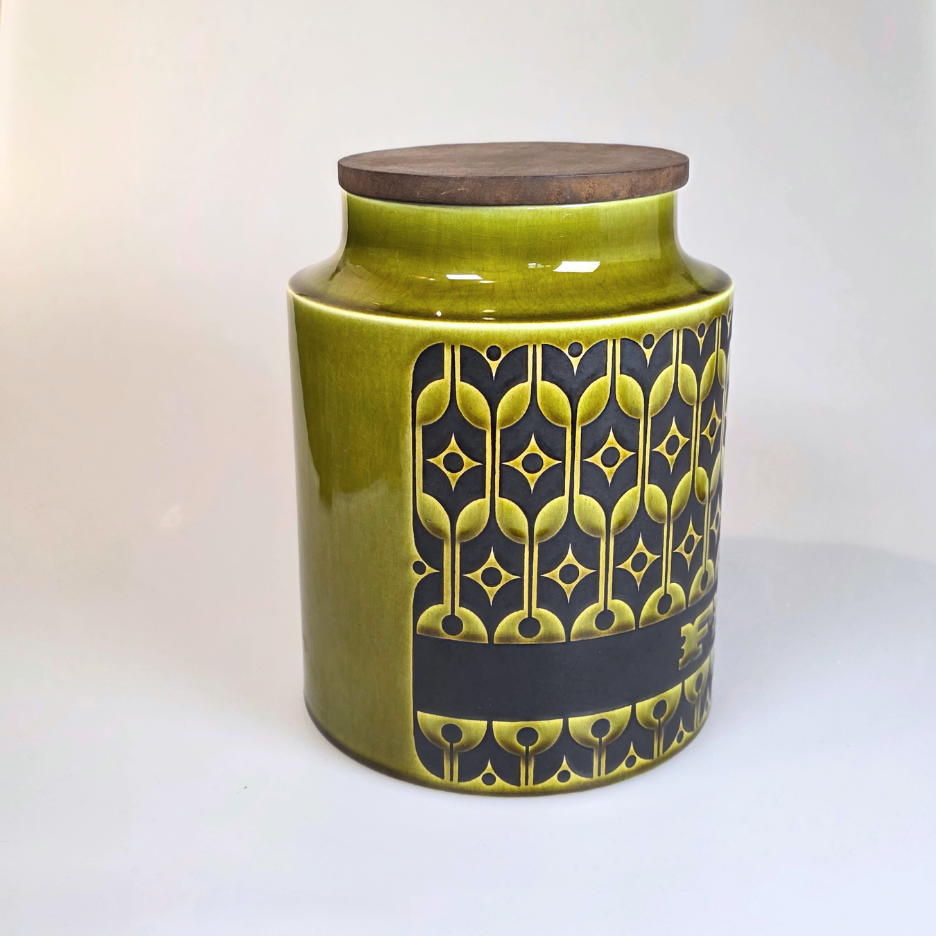 Vintage Hornsea | Large Flour Jar Canister - Heirloom - Lakeland Green
