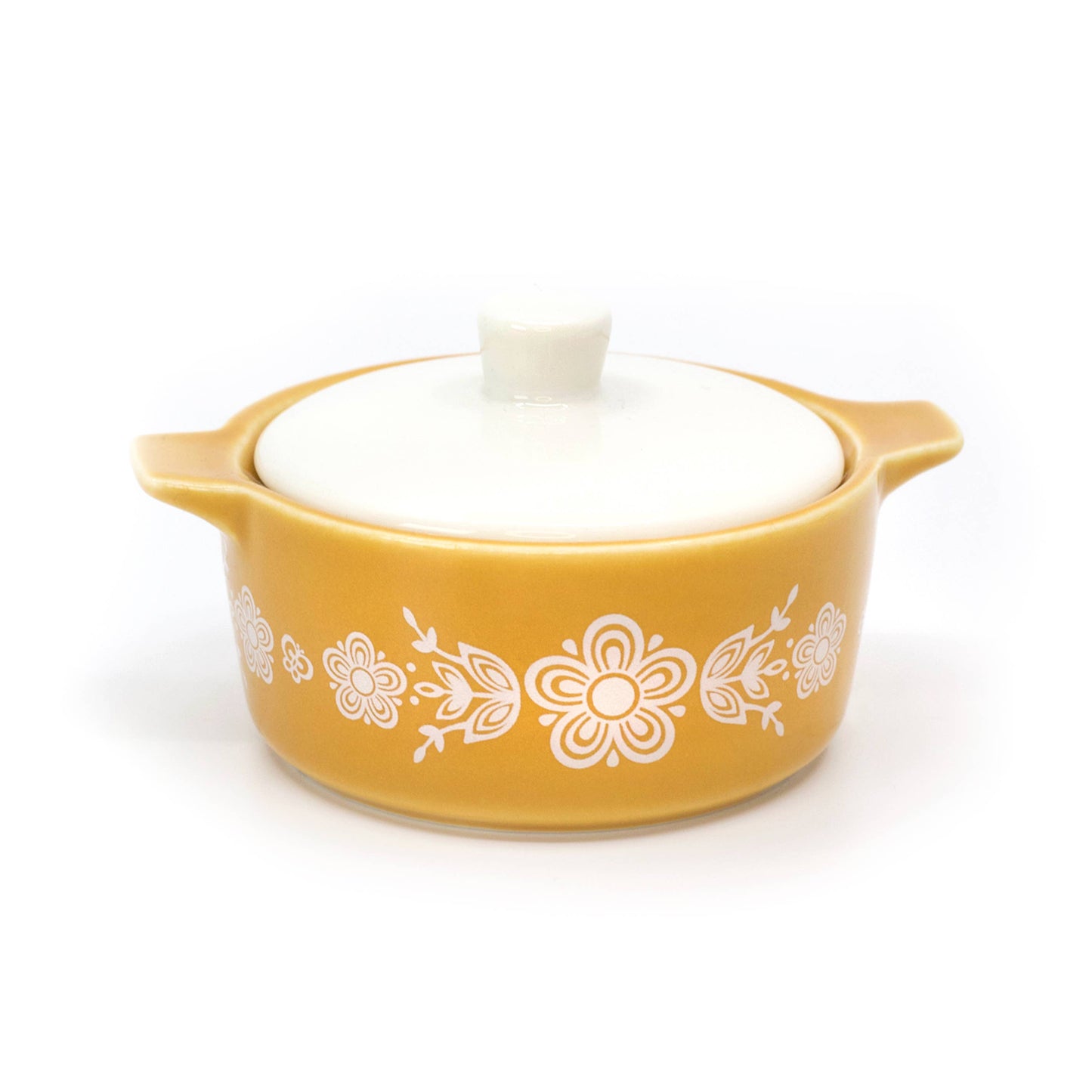 Butterfly Gold | Pyrex Inspired | Ceramic Trinket Box