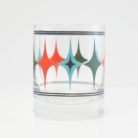 Starlight Diamond Mid-Century Whiskey Glass