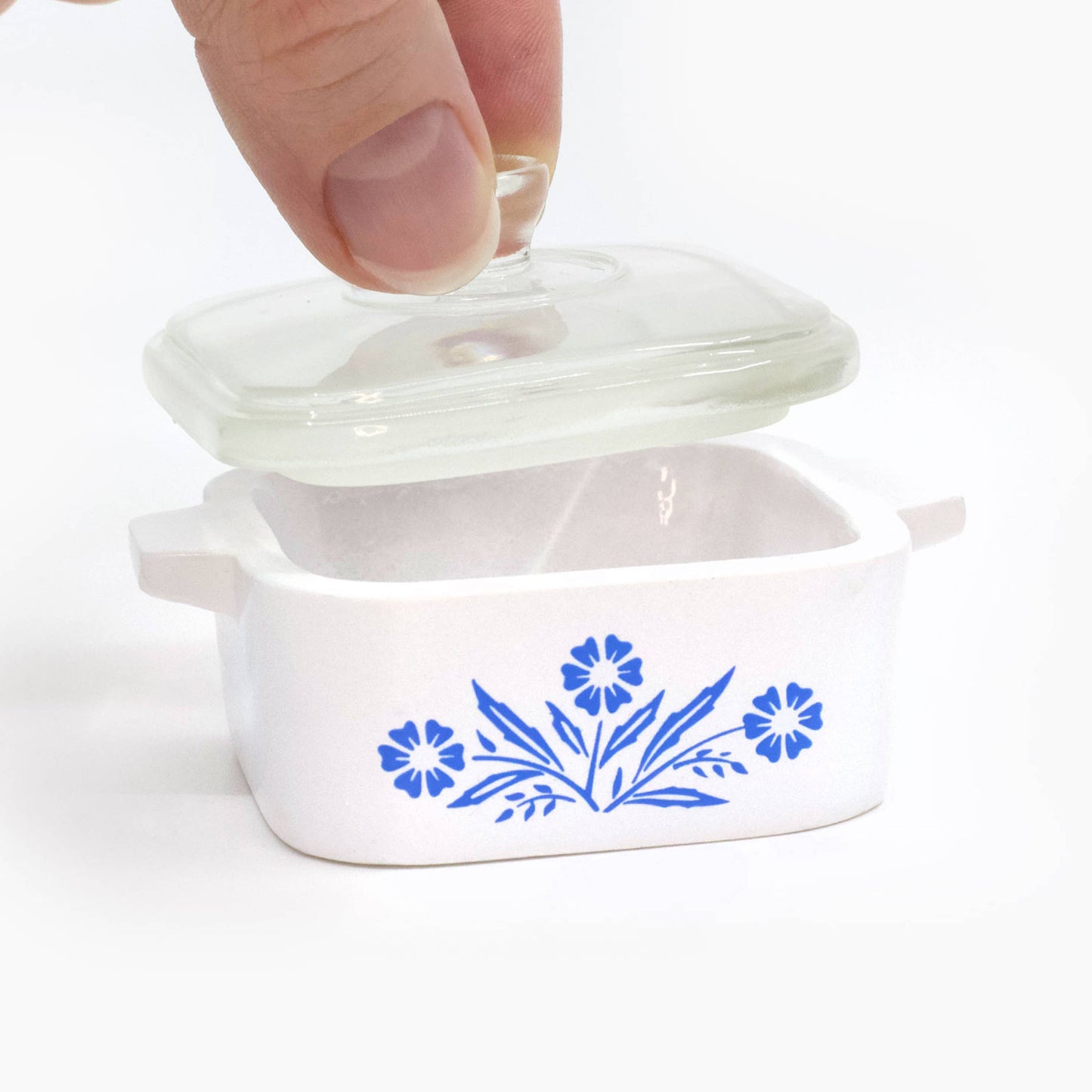 Cornflower | Corning Ware Inspired | Resin Trinket Box
