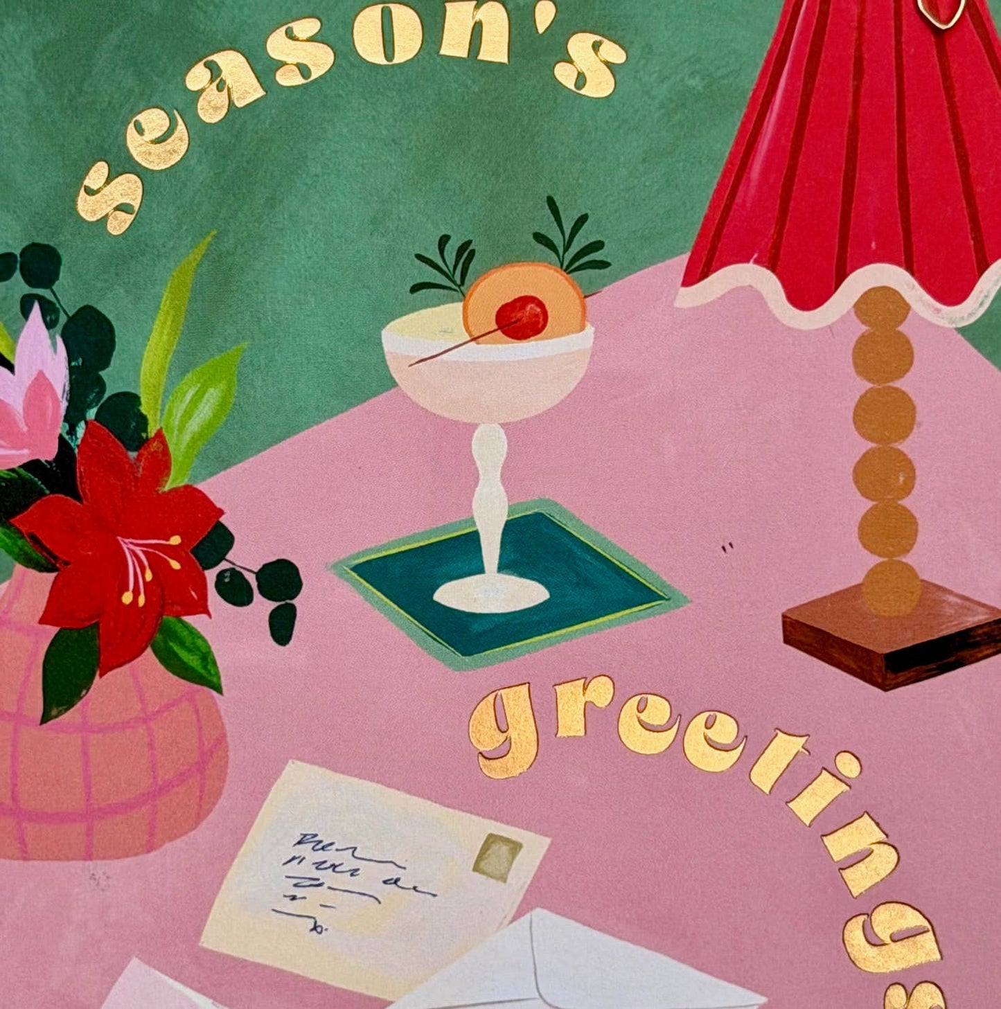 Season's Greetings Christmas | Foiled FSC Greeting Card