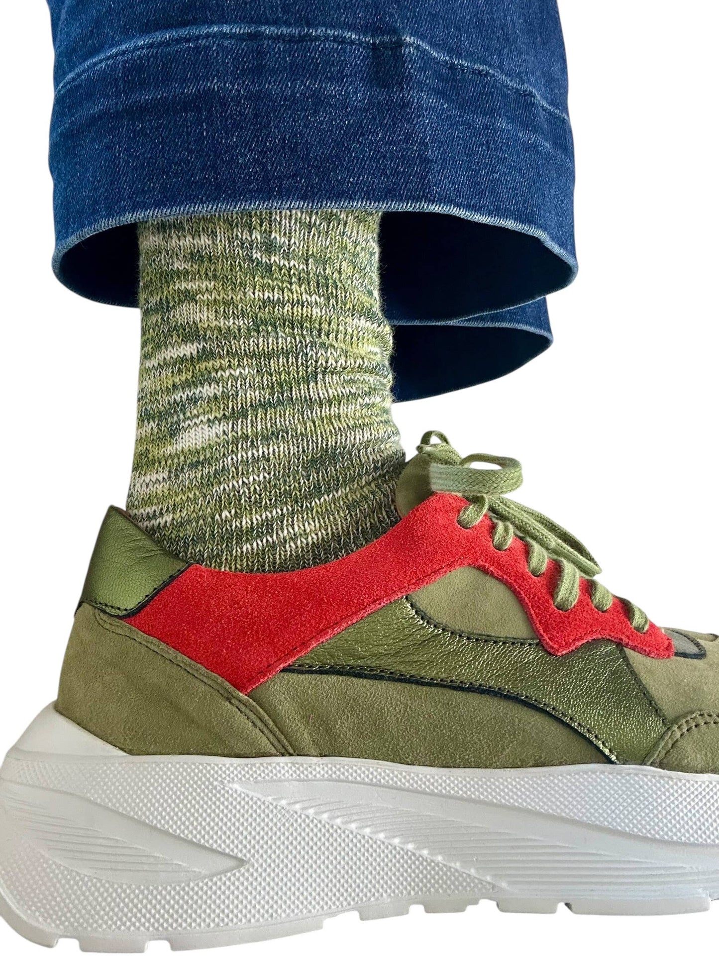 Fargo Single Socks | Green - Free Shipping