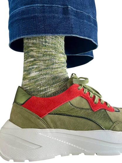 Fargo Single Socks | Green - Free Shipping