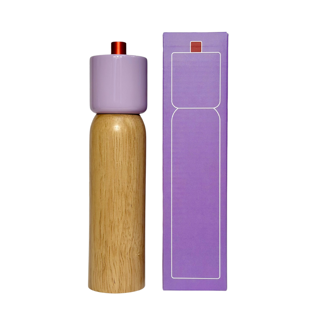 Salt and Pepper Grinder | Lilac and Red | Medium