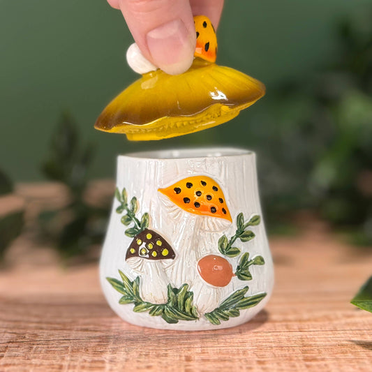 Merry Mushrooms | 70s Inspired | Resin Trinket Box