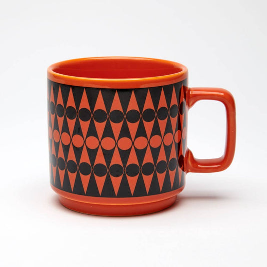 Hornsea  - Mug - Backgammon - Orange