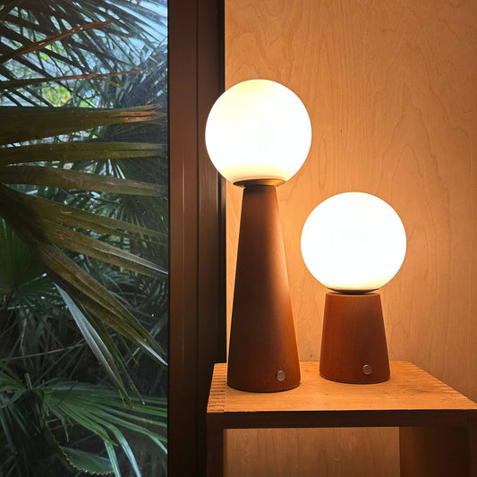 Mid-Century Globe Touch Lamp - Large