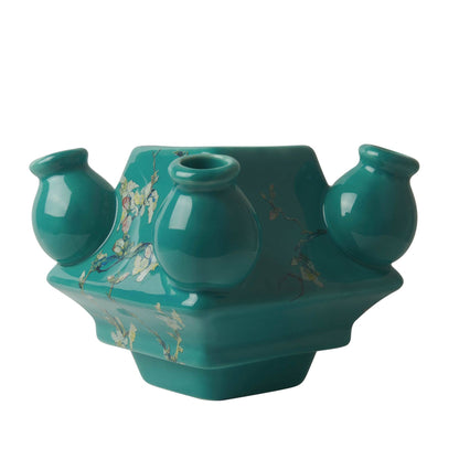 Stack Madness ✦ Build Your Own Vase ✦ Green Van Gogh Middle - FAWNE