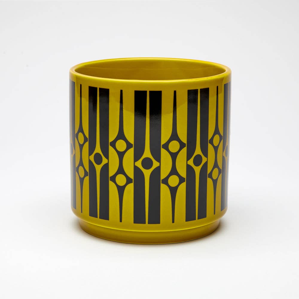 Hornsea - Medium Planty - Plant Pot - Geo Chartreuse