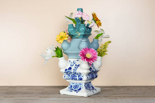 Stack Madness ✦ Build Your Own Vase ✦ Green Van Gogh Top - FAWNE
