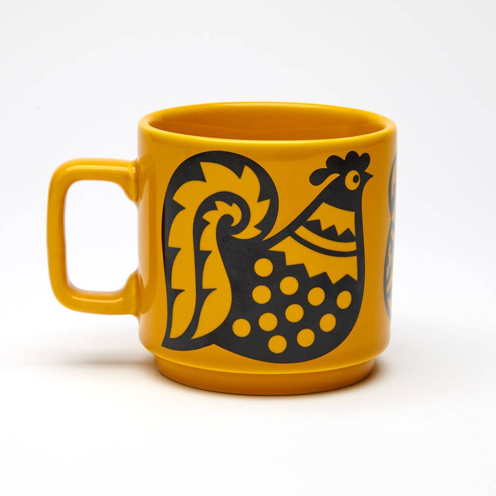 Magpie x Hornsea - Mug - Chicken Family - Yellow