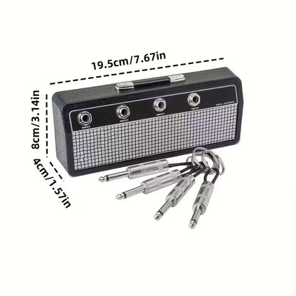 Guitar Amp Jack - Wall Mounted Rack - Includes 4 Keyrings - FAWNE
