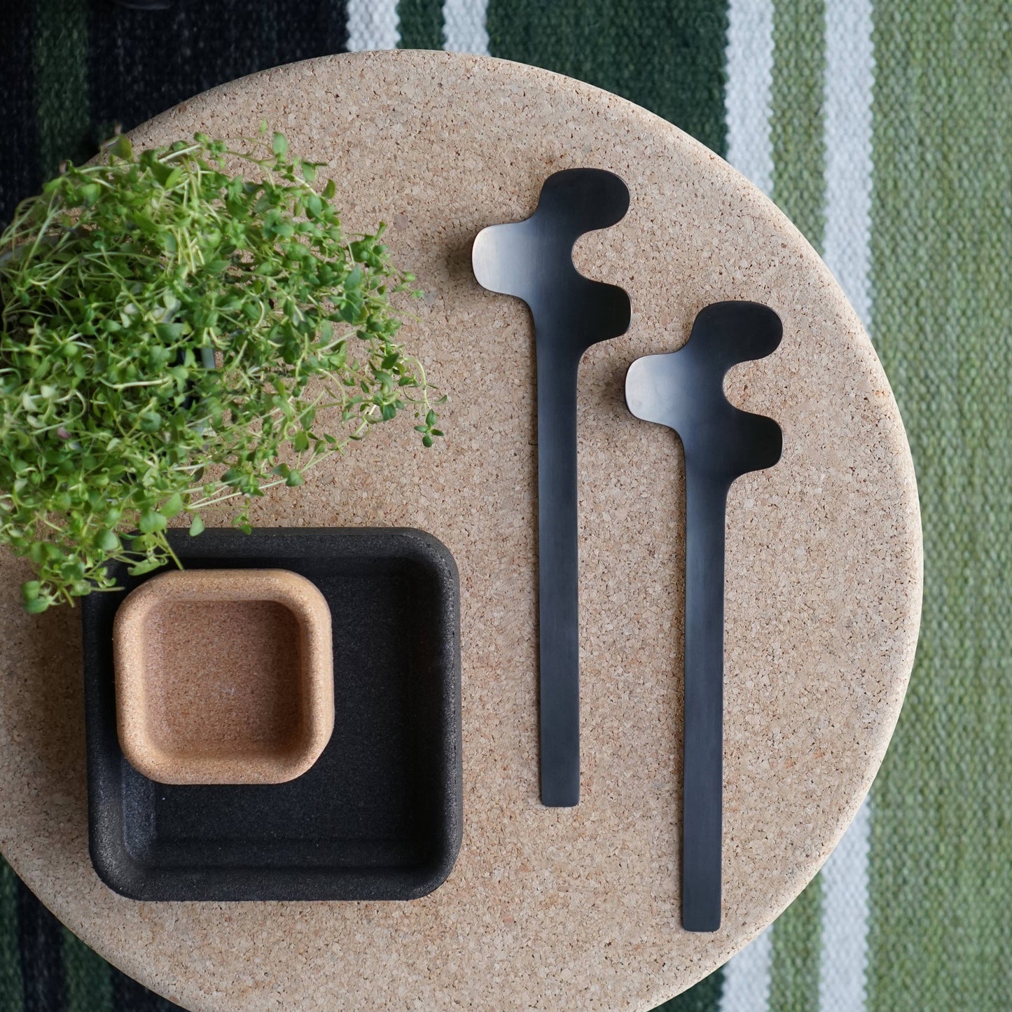 Square Cork Bowl – for Fyran – Black Cork – Stumpastaken