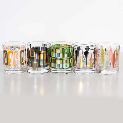 Starlight Diamond Mid-Century Whiskey Glass