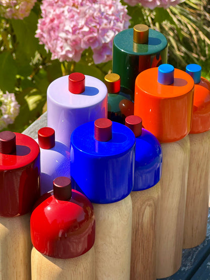 Salt and Pepper Grinder | Orange and Blue | Medium