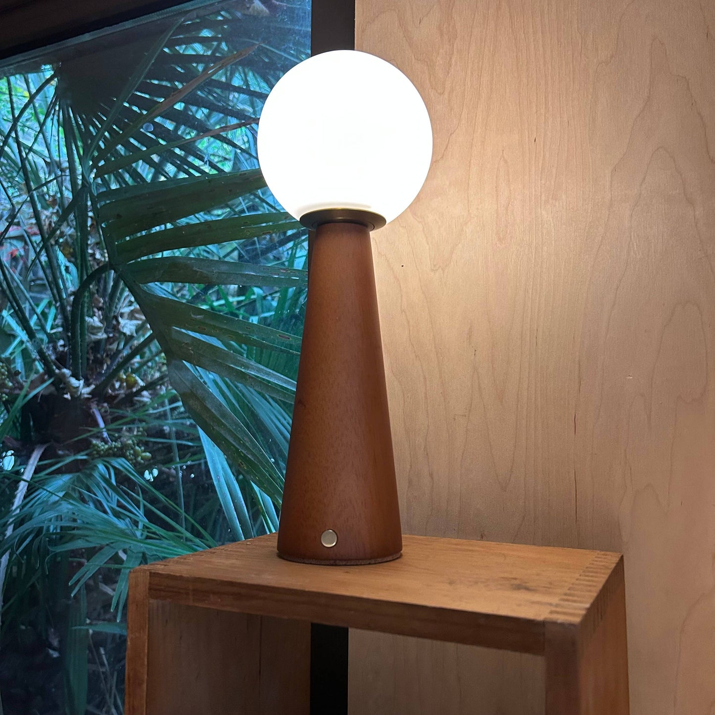 Mid-Century Globe Touch Lamp - Large