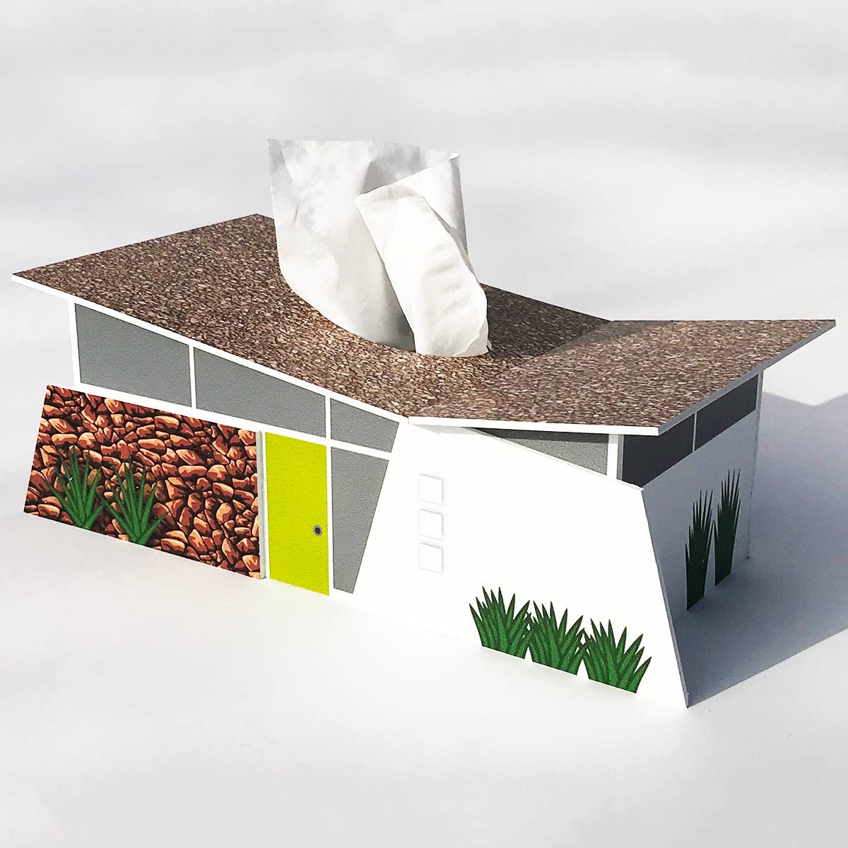 Ranch Club Estates House - Mid-Century Modern Tissue Box Cover