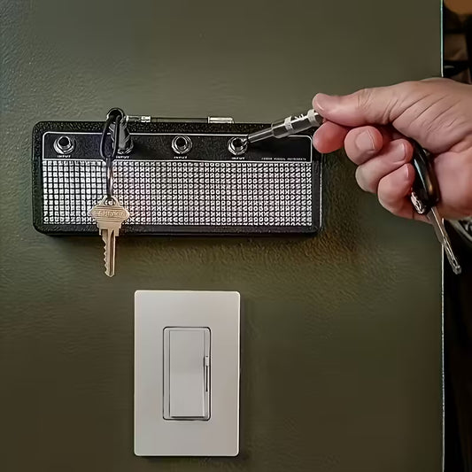 Guitar Amp Jack - Wall Mounted Rack - Includes 4 Keyrings