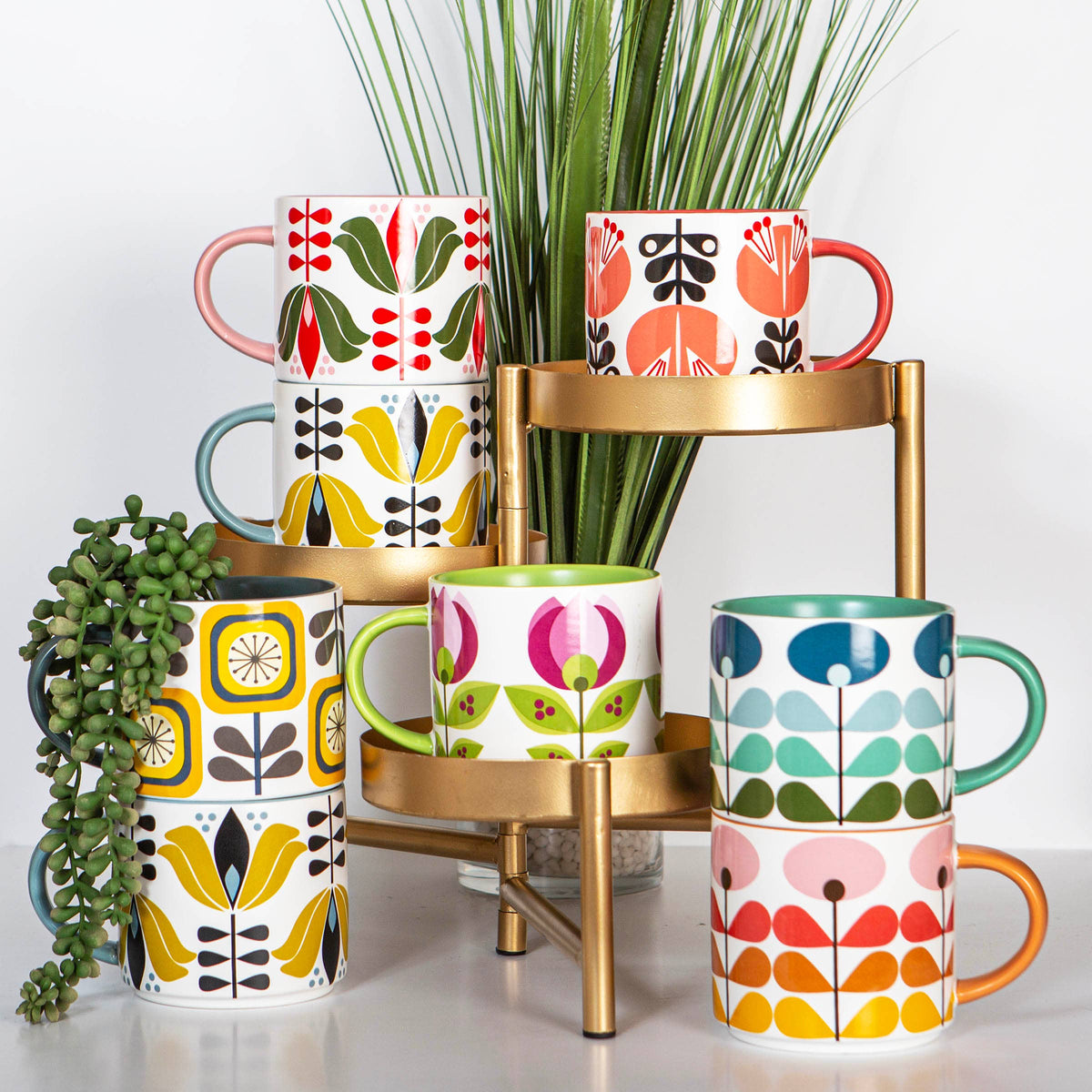 Sunflower Mid-Century Stackable Mug