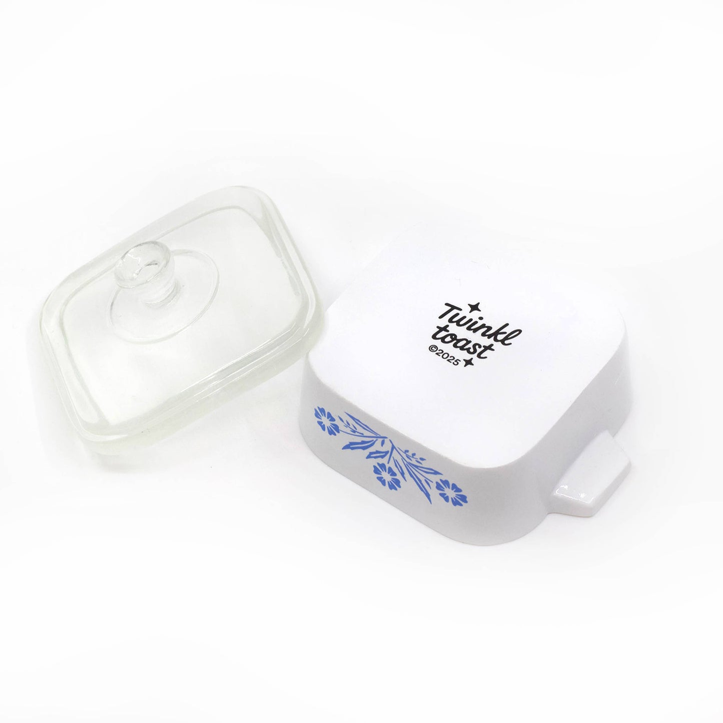 Cornflower | Corning Ware Inspired | Resin Trinket Box