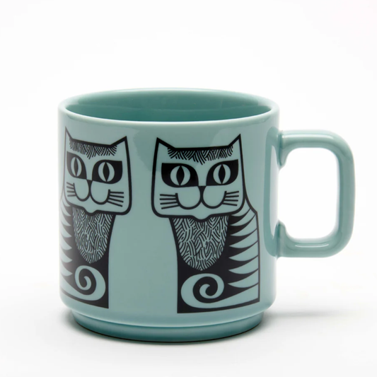 Hornsea - Mug - Cat - Teal Blue - FAWNE