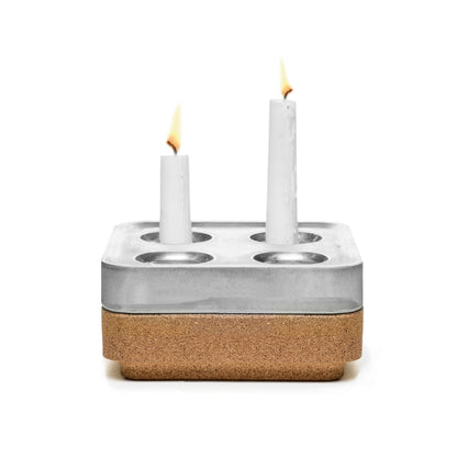 Square Candleholder – Fyran – Stumpastaken