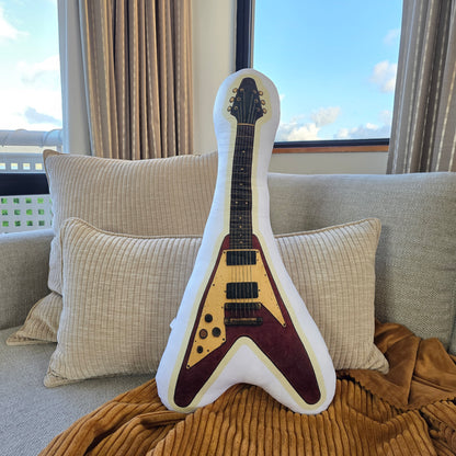 The Setlist Electric Guitar – Shaped Cushion – Flying V Electric - 60 cm – | FAWNE - FAWNE