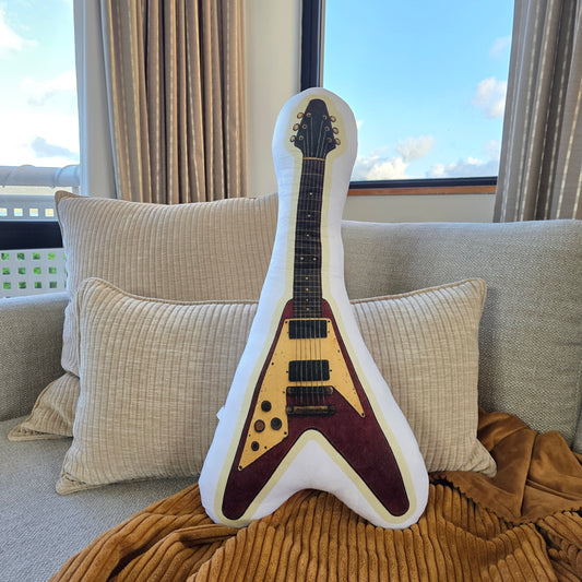 The Setlist Electric Guitar – Shaped Cushion – Flying V Electric - 60 cm – | FAWNE